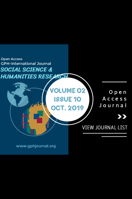 Vol 2 No 10 (2019): GPH-International Journal of Social Science & Humanities Research