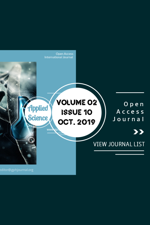 Vol 2 No 10 (2019): GPH-International Journal of Applied Science