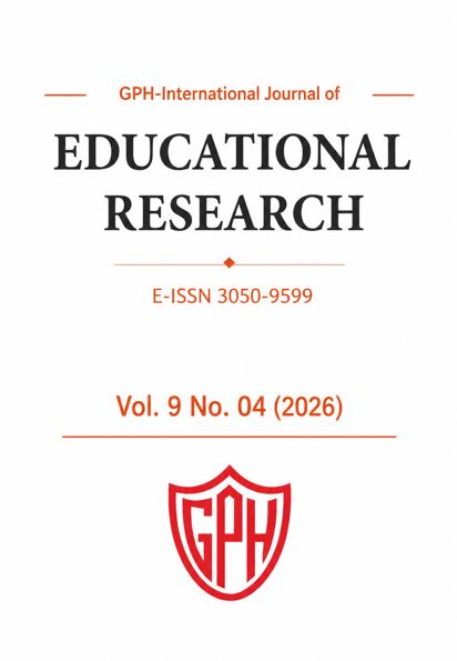 **GPH-International Journal of Educational Research Volume 9 Issue 4 cover featuring a minimalist academic journal design.**